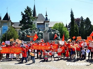More protest in Switzerland against China’s illegal act